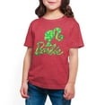 thumbnail image 1 of Barbie - St. Patrick's Day Shamrock Pattern Logo - Toddler And Youth Girls Short Sleeve Graphic T-Shirt, 1 of 5