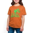 thumbnail image 1 of Barbie - St. Patrick's Day Shamrock Pattern Logo - Toddler And Youth Girls Short Sleeve Graphic T-Shirt, 1 of 5