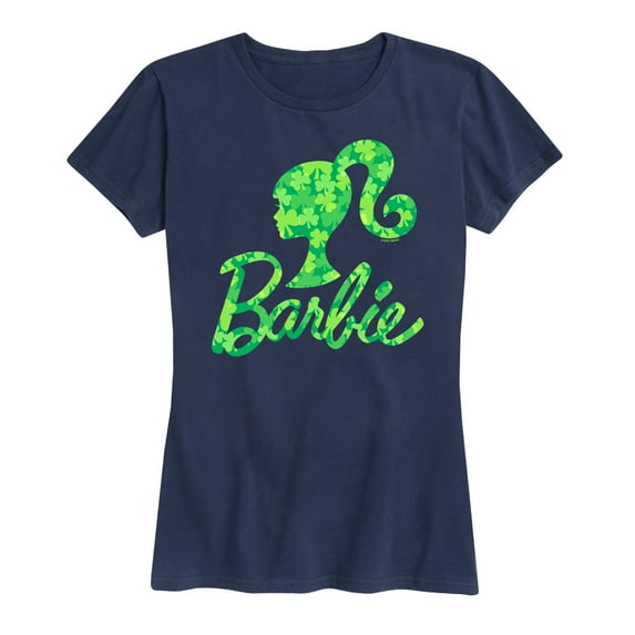 Barbie - St. Patrick's Day Shamrock Pattern Logo - Women's Short Sleeve Graphic T-Shirt
