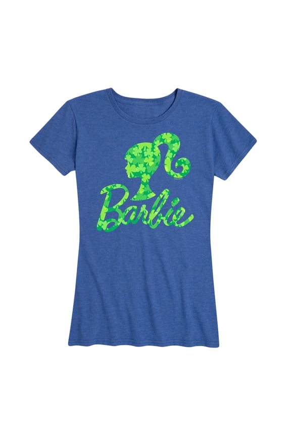 - St. Patrick's Day Shamrock Pattern Logo - Women's Short Sleeve Graphic T-Shirt