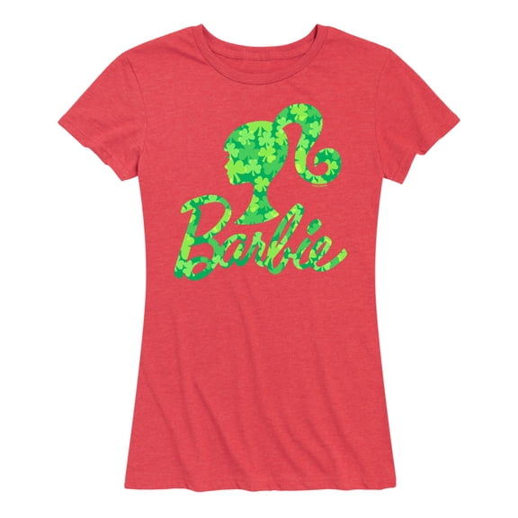 Barbie - St. Patrick's Day Shamrock Pattern Logo - Women's Short Sleeve Graphic T-Shirt
