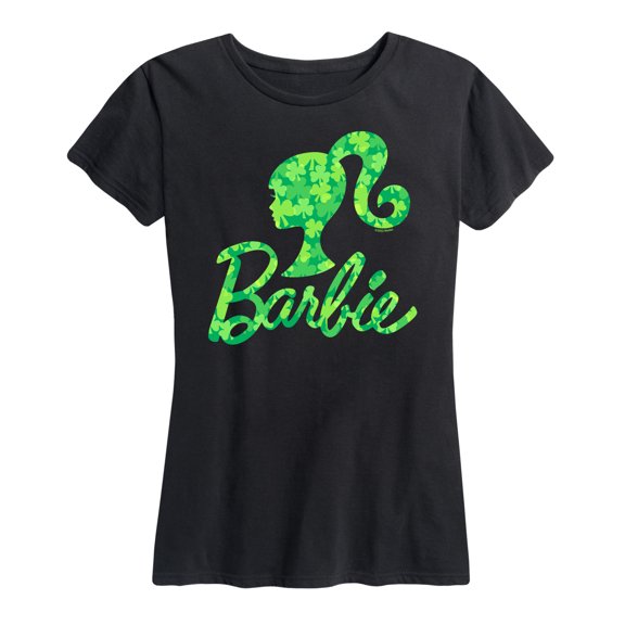 Barbie - St. Patrick's Day Shamrock Pattern Logo - Women's Short Sleeve Graphic T-Shirt