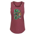 thumbnail image 1 of Barbie - St. Patrick's Day St. Paddys Collage - Women's Racerback Tank Top, 1 of 5