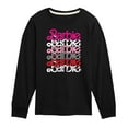 thumbnail image 1 of Barbie - Stacked Barbie Vday - Toddler And Youth Long Sleeve Graphic T-Shirt, 1 of 5