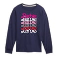thumbnail image 1 of Barbie - Stacked Barbie Vday - Toddler And Youth Long Sleeve Graphic T-Shirt, 1 of 5