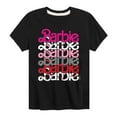 thumbnail image 1 of Barbie - Stacked Barbie Vday - Toddler And Youth Short Sleeve Graphic T-Shirt, 1 of 5