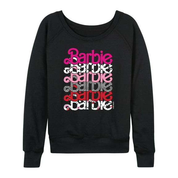 Barbie - Stacked Barbie Vday - Women's Lightweight French Terry Long Sleeve Shirt