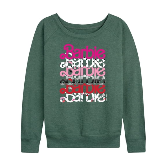 Barbie - Stacked Barbie Vday - Women's Lightweight French Terry Long Sleeve Shirt