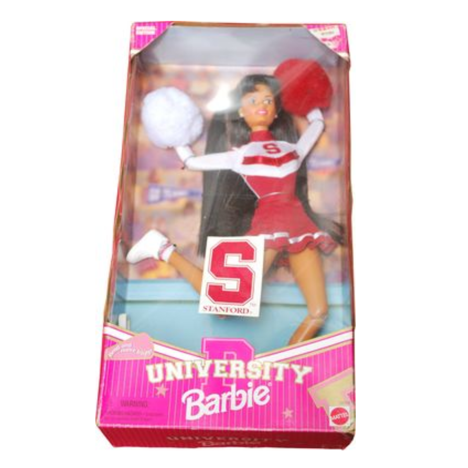 Barbie Stanford University Cheerleader Doll African American 1996 Mattel 20124
