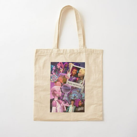 Barbie Star Light Adventure Collage Cotton Tote Bag Canvas Tote Bag, Family Gift For Mother, Her