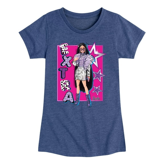 Barbie - Stars - Girls Fitted Short Sleeve Graphic T-Shirt