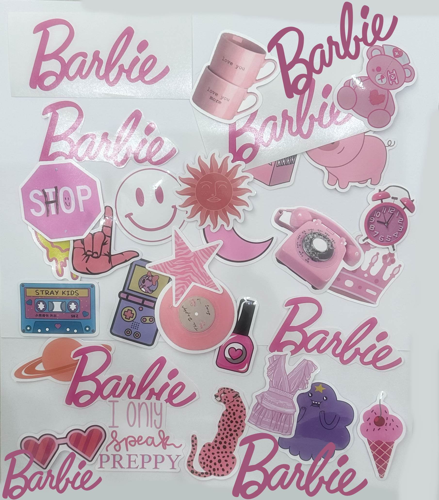 Barbie Stickers,Stationery,Random Labels for Back to School,Labels for  Notebook,Girl,Teen,Women Barbie and 80s labels,stickers 
