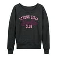 thumbnail image 1 of Barbie - Strong Girls Club - Women's Lightweight French Terry Long Sleeve Shirt, 1 of 4