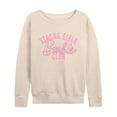 thumbnail image 1 of Barbie - Strong Girls Club - Women's Lightweight French Terry Long Sleeve Shirt, 1 of 4