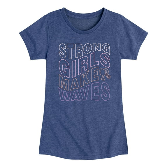 Barbie - Strong Girls Make Waves - Toddler And Youth Girls Short Sleeve Graphic T-Shirt