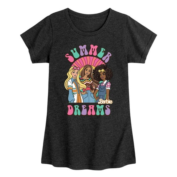 Barbie - Summer Dreams - Girls Fitted Short Sleeve Graphic T-Shirt