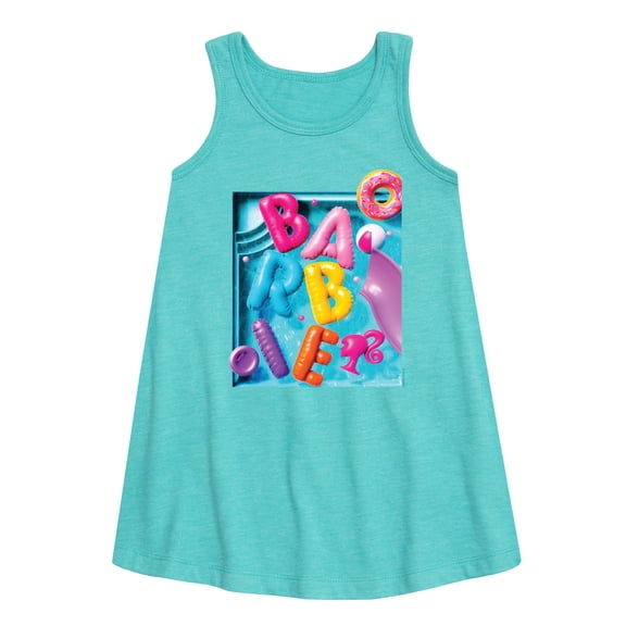 Barbie - Summer Pool Floaties - Toddler and Youth Girls A-line Dress