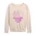 thumbnail image 1 of Barbie - Summer Vibes - Barbie Outlined - Women's Lightweight French Terry Long Sleeve Shirt, 1 of 4