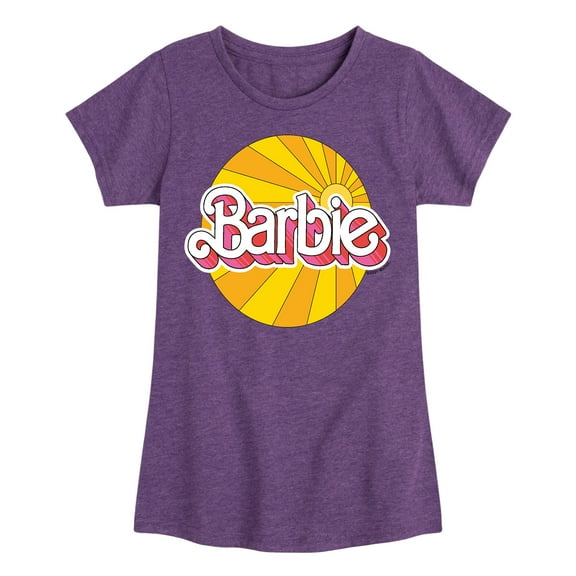 Barbie - Sunburst Logo - Toddler And Youth Girls Short Sleeve Graphic T-Shirt