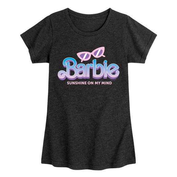 Barbie - Sunglasses and Sun - Sunshine On My Mind - Toddler And Youth Girls Raglan Graphic T-Shirt