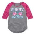 thumbnail image 1 of Barbie - Sunny Days Ahead - Fancy Shades - Toddler And Youth Girls Raglan Graphic T-Shirt, 1 of 4