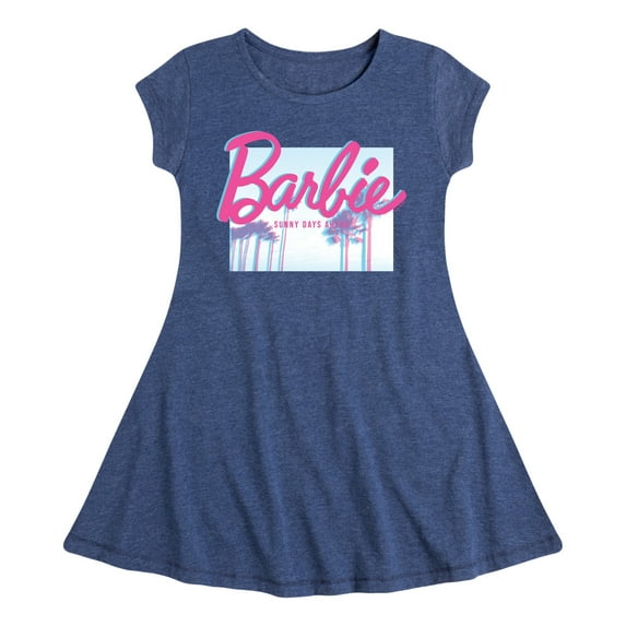Barbie - Sunny Days Ahead - Glitch - Toddler And Youth Girls Fit And Flare Dress