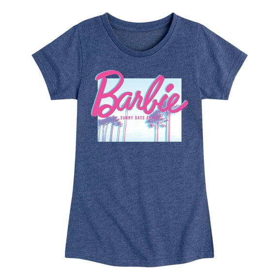Barbie - Sunny Days Ahead - Glitch - Toddler And Youth Girls Raglan Graphic T-Shirt