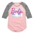 thumbnail image 1 of Barbie - Sunny Days Ahead - Glitch - Toddler And Youth Girls Raglan Graphic T-Shirt, 1 of 4
