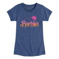 thumbnail image 1 of Barbie - Sunset and Palm Trees - Toddler And Youth Girls Raglan Graphic T-Shirt, 1 of 4