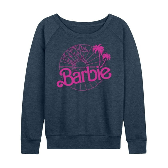 Barbie - Sunsets & Palm Trees - Women's Lightweight French Terry Long Sleeve Shirt