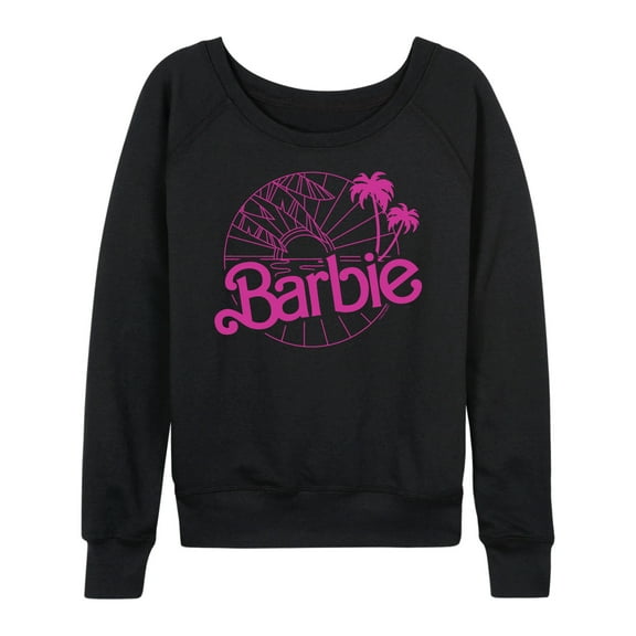 Barbie - Sunsets & Palm Trees - Women's Lightweight French Terry Long Sleeve Shirt