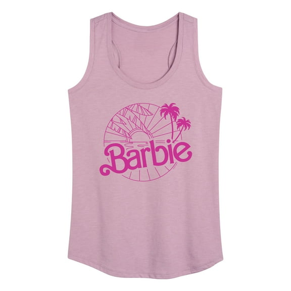 Barbie - Sunsets & Palm Trees - Women's Racerback Tank Top