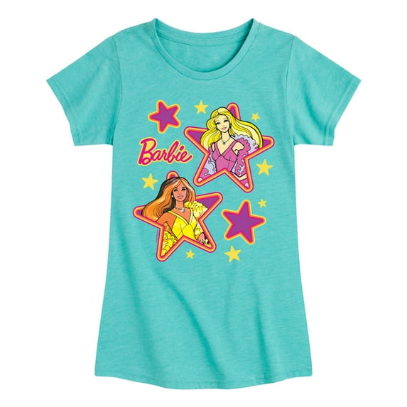 Barbie - Superstar 70s - Toddler And Youth Girls Fitted Short Sleeve Graphic T-Shirt