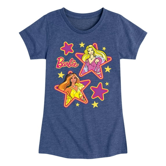 Barbie - Superstar 70s - Toddler And Youth Girls Fitted Short Sleeve Graphic T-Shirt