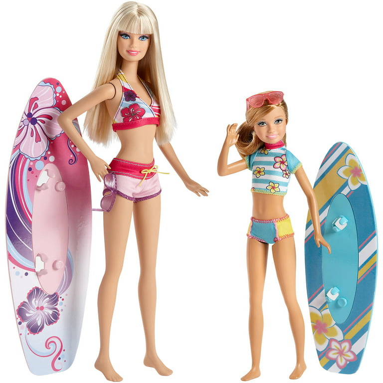 Barbie Surfing 2 Pks Barbie Stacie