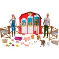 Barbie Sweet Orchard Farm Barn Playset with Barbie and Ken Dolls for 3