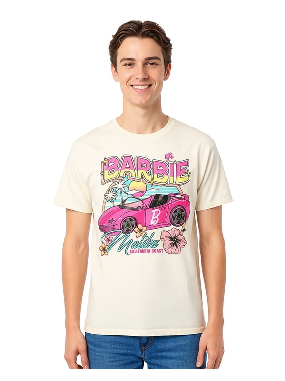 Barbie T-Shirt Men's Malibu California Coast Short Sleeve Tee