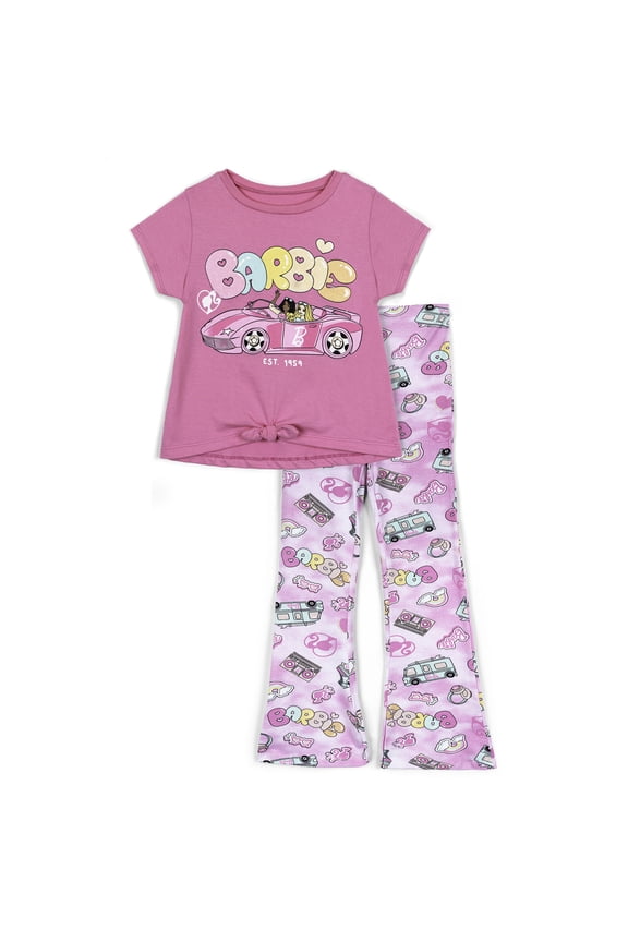 T-Shirt and Flare Leggings Outfit Set Tie Dye Toddler to Big Kid