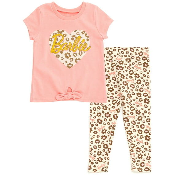 Barbie T-Shirt and Leggings Outfit Set Toddler to Big Kid