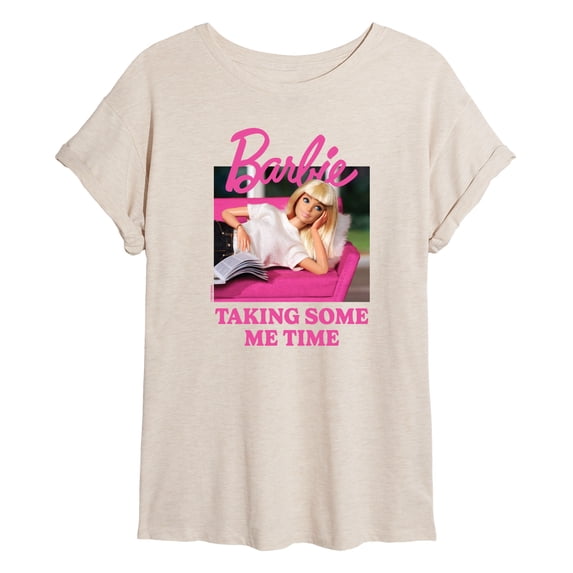Barbie - Taking Some Me Time - Juniors Oversized Graphic T-Shirt