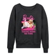 thumbnail image 1 of Barbie - Taking Some Me Time - Women's French Terry Long Sleeve Shirt, 1 of 4