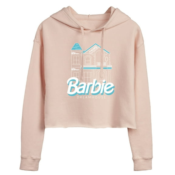 Barbie - The Dreamhouse - Juniors Cropped Pullover Hoodie