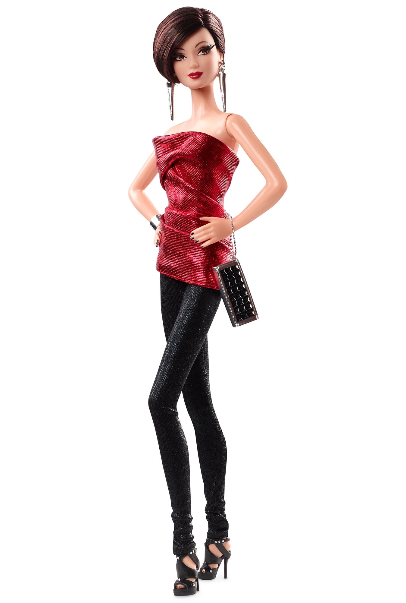 Barbie: The Look City Shine Brunette Doll - Walmart.com