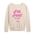 thumbnail image 1 of Barbie The Movie - Barbie Movie Flat Feet - Women's Lightweight French Terry Long Sleeve Shirt, 1 of 5