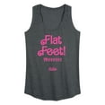 thumbnail image 1 of Barbie The Movie - Barbie Movie Flat Feet - Women's Racerback Tank Top, 1 of 5