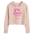 thumbnail image 1 of Barbie The Movie - Flat Feet - Juniors Cropped Pullover Hoodie, 1 of 5