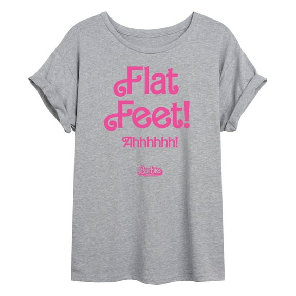 Barbie The Movie - Flat Feet - Juniors Ideal Flowy Muscle T-Shirt