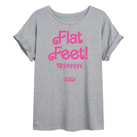 Barbie The Movie - Flat Feet - Juniors Ideal Flowy Muscle T-Shirt