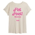 thumbnail image 1 of Barbie The Movie - Flat Feet - Juniors Ideal Flowy Muscle T-Shirt, 1 of 5