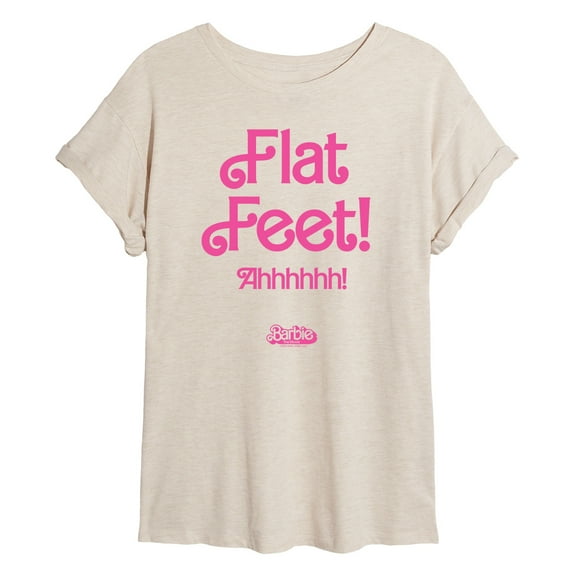 Barbie The Movie - Flat Feet - Juniors Ideal Flowy Muscle T-Shirt